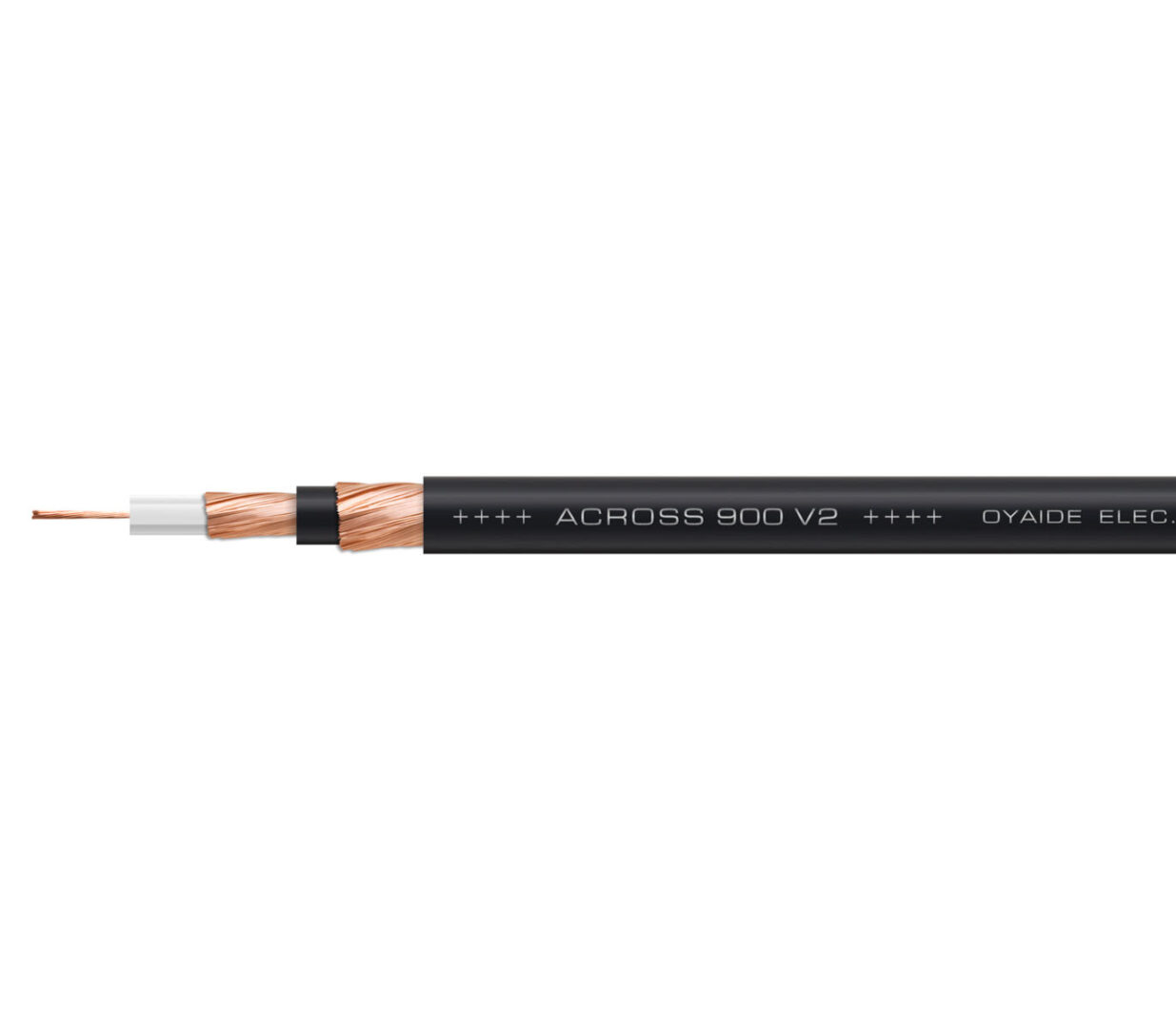 Oyaide ACROSS 900 V2 "102SSC" interconnect cable with double coaxial and C.I.S structure (per meter)